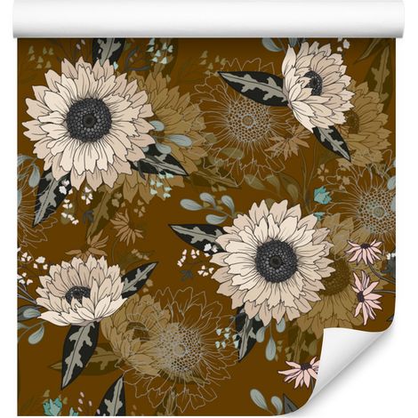 Papier peint Fleurs Sauvages pour Salon et Chambre 50x1000 cm (1/5)