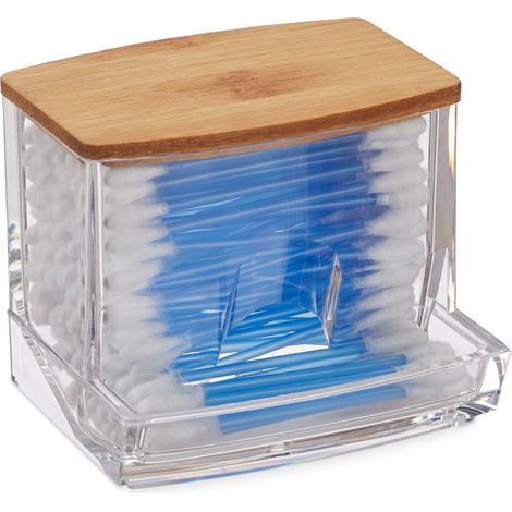 Caja de almacenamiento para hisopos de algodon