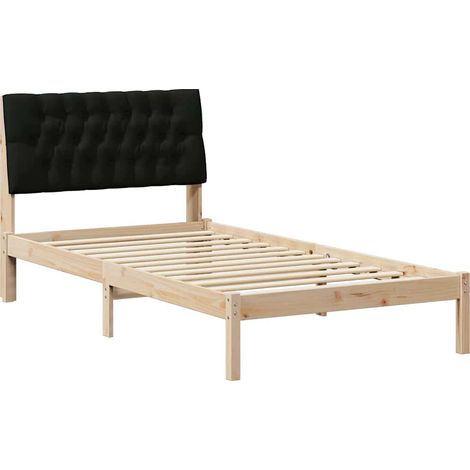 Maison Exclusive - Letto con Testiera Rivestita con testiera Marrone 100 x 200 cm