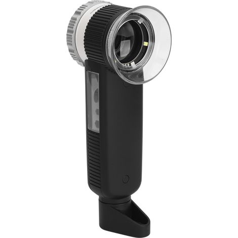 Loupe 30X avec éclairage 3 couleurs (blanc, violet, jaune) rechargeable par USB et lame multifonctionnelle (1/5)