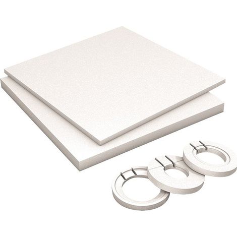 Wedi – Receveur de douche à poser 180 x 90 cm – Kit de rehausse en polystyrène expansé – Épaisseur 60 mm et 30 mm – Pour écoulement vertical et horizontal (1/2)