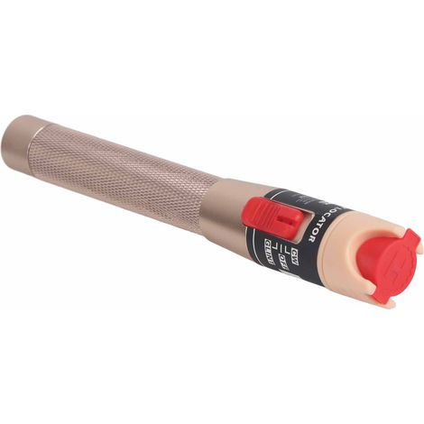 Stylo localisateur de défaut fibre optique 50mW+ à embout 2,5mm, corps en alliage d'aluminium antidérapant et anti-poussière, lumière rouge, portée supérieure à 50m (1/5)