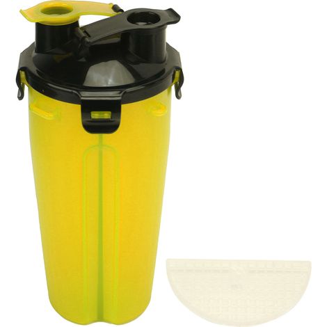 Tasse d'eau pour animaux de compagnie, Portable, voyage, légère, mangeoire d'extérieur pour chiens et chats, jaune (1/5)