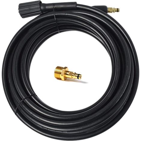 5M Tuyau de Remplacement,Flexible Nettoyeur Haute Pression avec M22 à Filetage-Connecteur Quick Connect de Type clic pour Kärcher série K2-K7