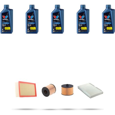 Kit tagliando 4 FILTRI e 5L OLIO compatibile con Citroen Jumpy II 2.0 Hdi 100kw dal 2007 (1/5)