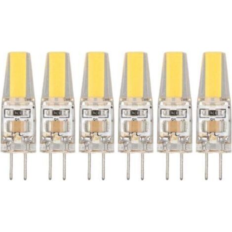 6 Pièces Ampoule LED G4 6W 500LM Blanc Chaud 220V Pour Plafonnier Applique Lampe De Table Économie D'Énergie (1/4)