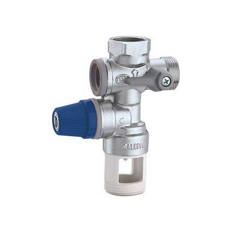 Caleffi – Groupe de sécurité pour chauffe-eau à accumulation 1/2" – Clapet anti-retour contrôlable – Corps en laiton – P. max. 10 bars