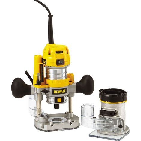 DEWALT D26204K 1/4in Premium Plunge & Fixed Base Combi Router 900W 240V DEWD26204K (1/5)