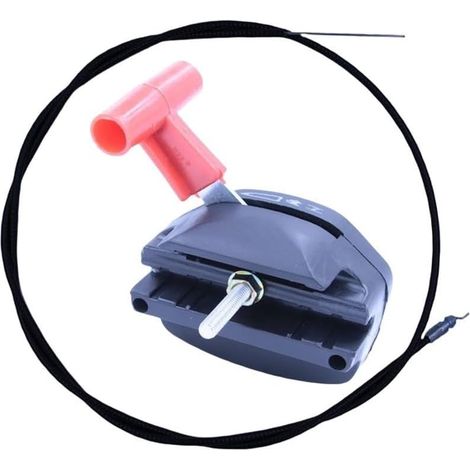 Câble d'accélérateur 142 cm de long pour contrôle de l'étranglement de tondeuse à gazon – Kit d'arrêt de fil flexible pour moteur à essence, accessoire de réparation (1/5)