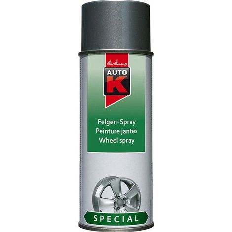 Peinture spécial jantes argent titane Auto-K 400ml (1/2)