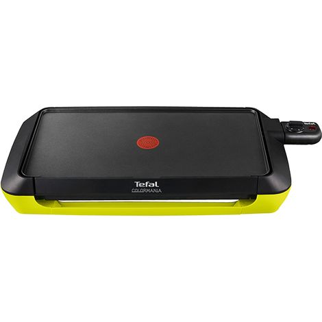Tefal – Plancha électrique 2000W – Dimensions 30x56x10cm – Thermostat réglable – Pour cuisson précise et homogène
