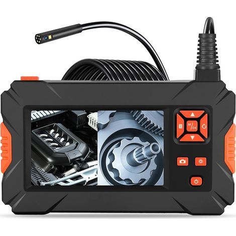 P130 Industrielles Abwasserrohr-Endoskop mit hochauflösender Auflösung, tragbar, 4,3 Zoll, vollfarbig, IP-5M-Kabel, 8 mm, 3 Linsen, mehrfarbig