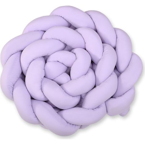 Protector de cuna trenzado XXL - morado (1/5)