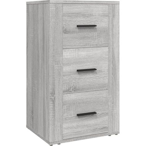Credenza cassettiera cassettiera mobile contenitore organizer cucina soggiorno salonsonoma 40 x 33 x 70 cm derivati del legno grigio 020036353