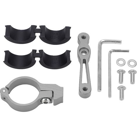 Adaptateur porte-bidon pour vélo, en alliage d'aluminium, fixation pour tige de selle, argent. (1/5)