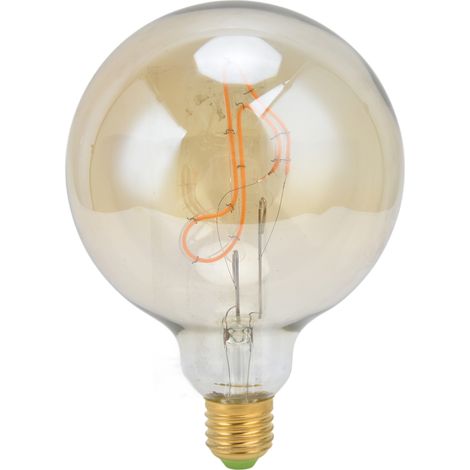 Ampoule LED G125 E27/E26 4W gradable, filament note de musique transparente, lumière chaude 220V, pour lustre (1/5)
