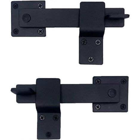1 Loquet de porte robuste en fer forgé de 14 cm (5,5 pouces), verrou à bascule en métal massif pour portes de grange/clôtures en bois, ajoute plus de sécurité (1/5)