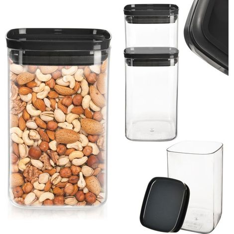 Boîte de cuisine pour aliments en vrac, café, sucre, sel, pâtes 1,4 L (1/5)