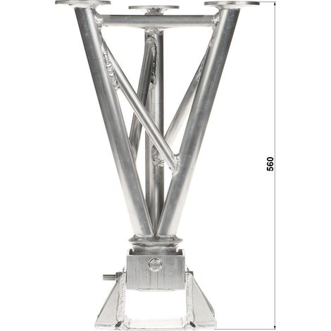 Base articulada para mástiles de celosía con cables de sujeción MK-1.5/POD-B (1/3)