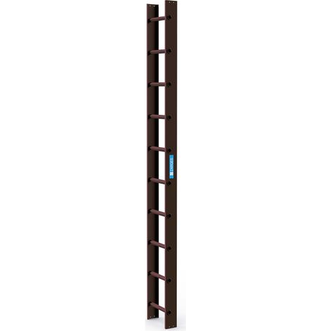ZARGES Dachleiter 2.8 m Braun 10 Sprossen (1/2)