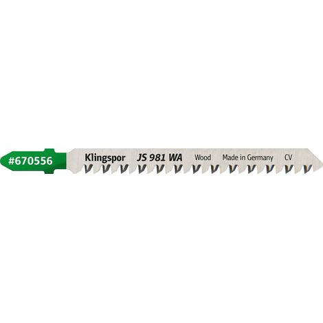 KLINGSPOR BRZESZCZOT DO WYRZYNARKI 100x8x1,7mm JS 981 WA /5szt.