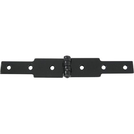 Charnière à conge, 50 x 3 mm, 2 x L.140 mm, noir (1/3)