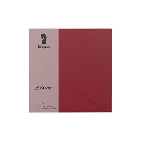 Grande enveloppe carrée coloretti 5 pcs. bordeaux (1/3)