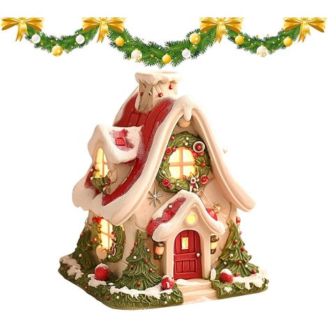 Brûle-encens Cabane en Rondins Ornements en résine pour décor festif  Brûle-encens en forme de maison pour la maison, le salon, la chambre, la cuisine, la nursery, le bureau, la cheminée, le (1/5)