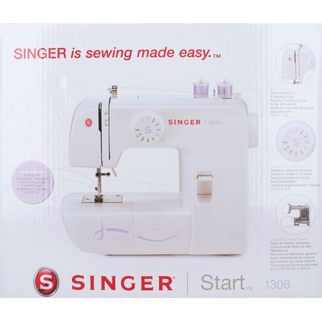 Singer Start 1306 machine à coudre automatique blanc