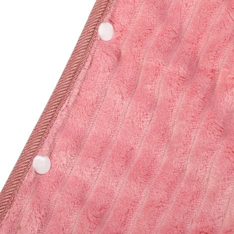 Couvre chauffant [Eider] [X140] Plaid électrique tricolore rouge à USB avec 3 niveaux de chauffage (140 x 80 cm) (1/4)