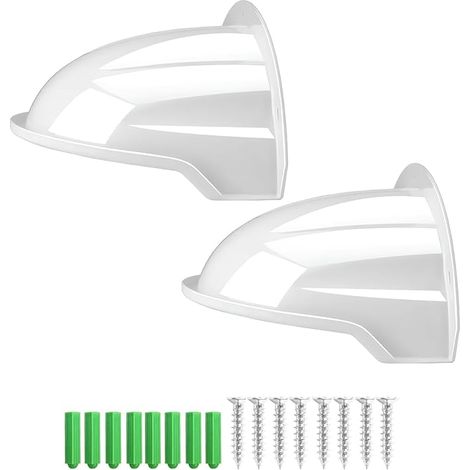 E-HORDE Lot de 2 Housses de Caméra de Surveillance CCTV, ABS Bouclier Protection du Boîtier, Solaire et Contre la Pluie pour Caméras Bullet et Dome (1/5)