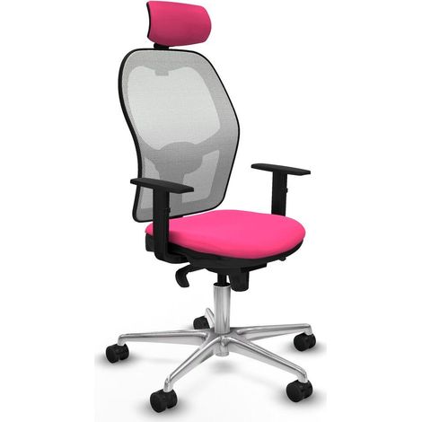 Piqueras y Crespo Silla de Oficina Jorquera Rosa Ergonómica