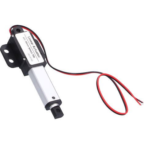 Linearantrieb DC 12V, 30 mm Hub, geräuscharm, Kurzschlussschutz, T-Gewindespindel, Mini-Elektro-Linearantrieb, 8 mm/s - 70 N (1/5)