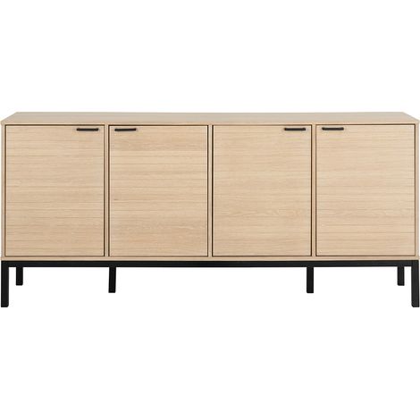 Kensington Sideboard 4 Türen 4 Regale Eichen Dekor.