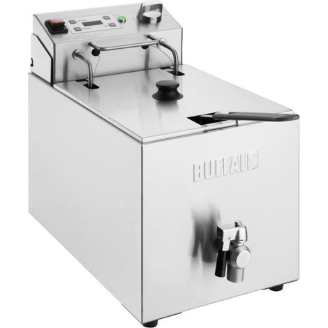 Friteuse électrique simple avec minuterie 8L - Buffalo (1/5)
