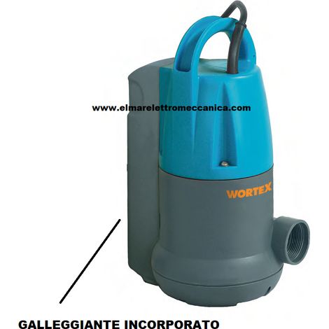 0,75 HP Wortex JD 550-G Elettropompa Sommersa Galleggiante Integrato Pompa Pozzetto