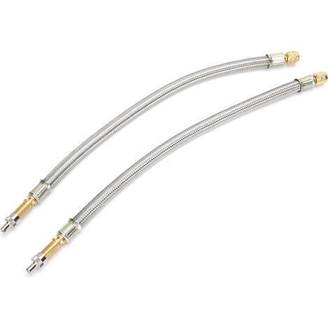 2 tiges d'extension de valve de pneu 300 mm/11,8 pouces 334000 Convient aux camions, camping-cars, remorques et véhicules lourds. (1/5)