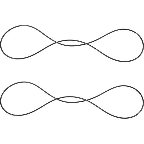 Bandes élastiques pratiques pour couvercles de mijoteuse, en NBR, noires, lot 2, fixer et fermer (1/5)