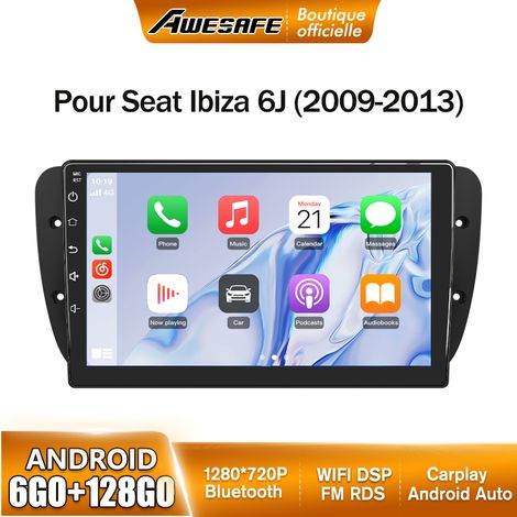 AWESAFE Autoradio Android 13 pour Seat Ibiza 6j (2009-2013) 6Go+128Go 9'' écran Tactile avec Carplay GPS Bluetooth Android Auto WiFi (1/5)