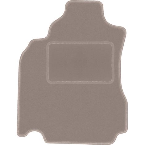 Alfombrilla de terciopelo para el conductor para: Nissan Cube Z12 keicar (2008-2011) beige