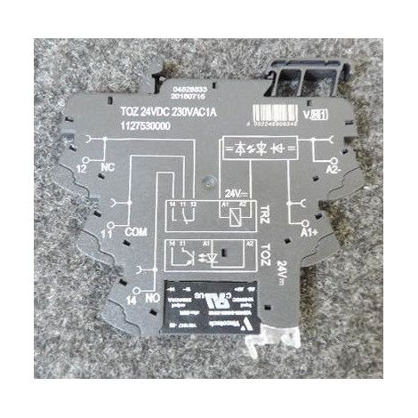 Relais d'interface statique bobine 24V DC 1A 24-240V AC raccord à ressort diode de roue libre 1 contact (Triac) Weidmuller (1/2)