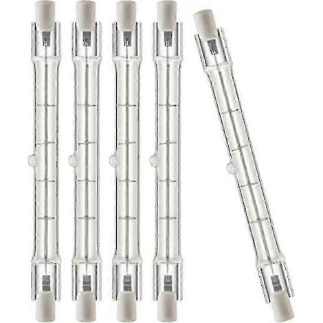 5 Pack Halogen Bulbs R7s T3 118mm 150w 120v J Type Light With Long Lifespan Double E Energy Saving Dimmable (1/5)