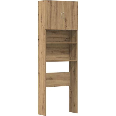 Maison Exclusive - Mobile Lavatrice Rovere Artigianale 64x24x190 cm in Truciolato