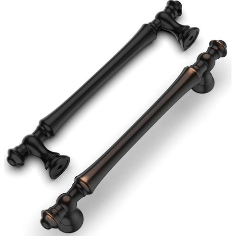 Stück Küchenschrankgriffe, ölgeriebene Bronze, 128 mm, Möbelgriffe aus Zinklegierung mit Schrauben, für Schreibtische, Schubladen, Schränke, Küchenschrank (1/5)