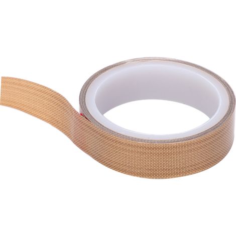 Ruban PTFE adhésif haute température, isolation thermique, joint d'étanchéité, rouleau 0,18mm x 25mm x 10m (1/5)