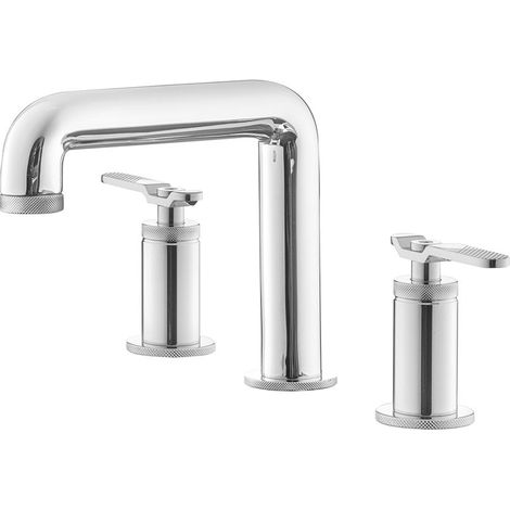 PRESTO 7979800 STREM Batería Lavabo Repisa Bimando Pulsador Lever Con Desagüe Semiautomático - ref: 7979800 (1/2)