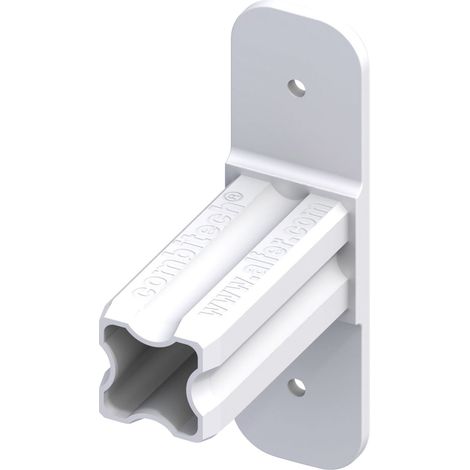 alfer Flansch-Verbinder 23,5 mm weiß Kunststoff Verbinder Steckverbinder (1/2)