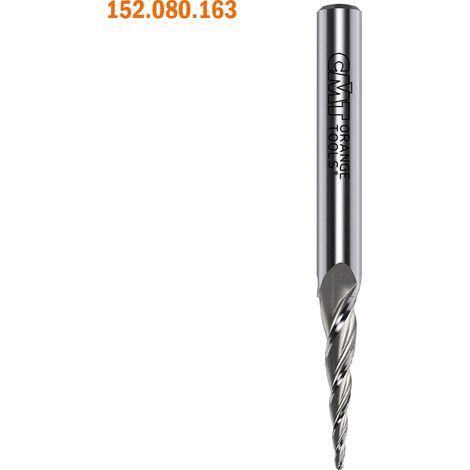 152.064.162 FRESA ELICOIDALE CONICA Z3 POS. HWM S=6.35 D=1.6x25.4x76 DX