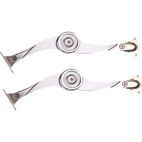 Support de Couvercle Charnière, Ascenseur Support Charnière, Couvercle Lift Up Stay Tampon Amortisseur pour Meuble Porte d'armoire de Cuisine Placard Boîte à Jouets (Lot de 2) (1/5)