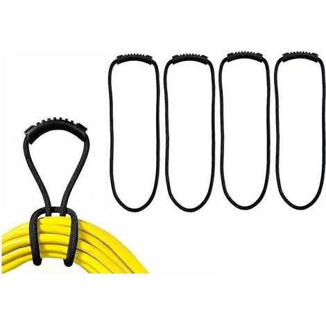 Set aus 5 robusten Aufbewahrungsgurten mit Klettverschluss und Griff für Gartenschläuche und Poolkabel. (1/5)